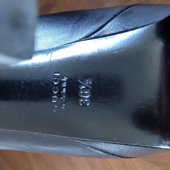 Gucci Platform Leather Boots - Picture 2 of 14